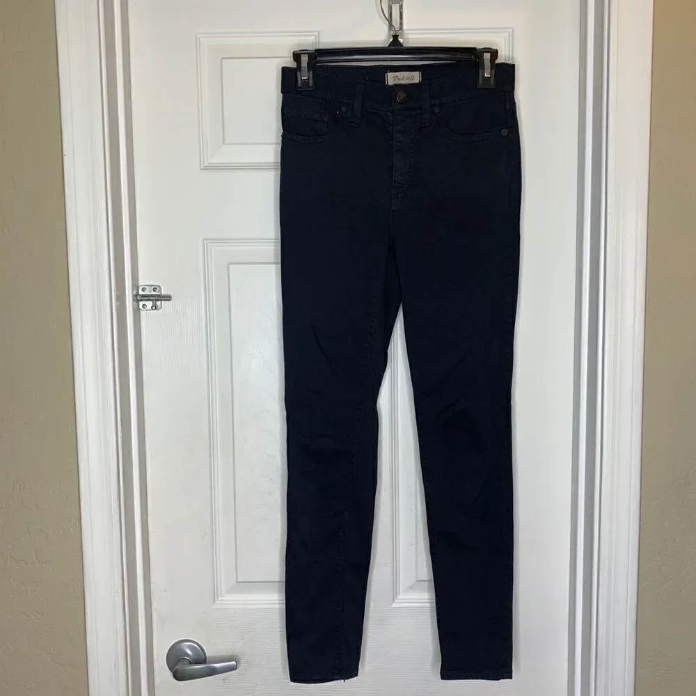 Madewell 9” High Rise Skinny Jeans Black